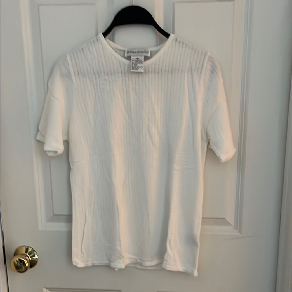 Robert Scott Ltd White Knit Top